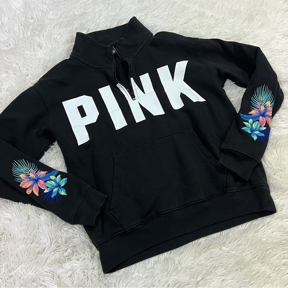 PINK Victoria's Secret Half Zip Pullover Sweater Size XS - Picture 2 of 10
